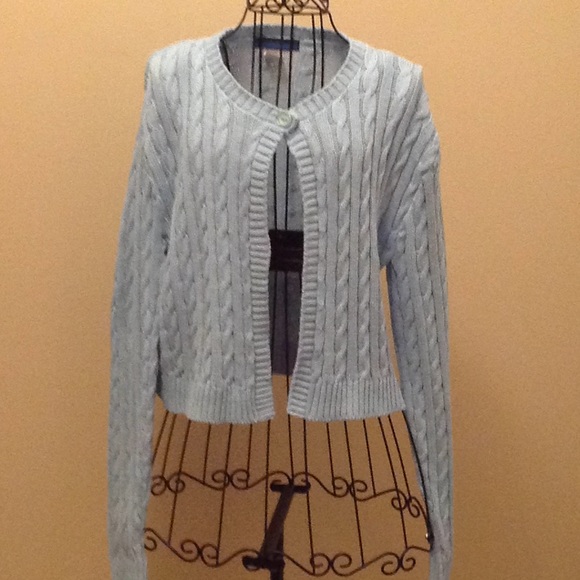 Spunky Sweaters - Spunky light teal sweater.